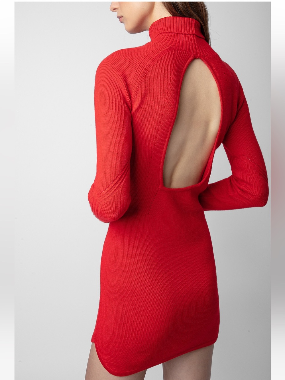 ZADIG&VOLTAIRE Red Open-Back Knit Mini Dress - Women